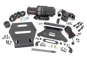 LED Light Winch Mount RS4500S 10 Inch Black Slimline Polaris RZR Pro R Rough Country