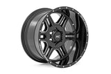 92 Series Wheel Machined One-Piece Gloss Black 18x9 6x5.5 +18mm Rough Country
