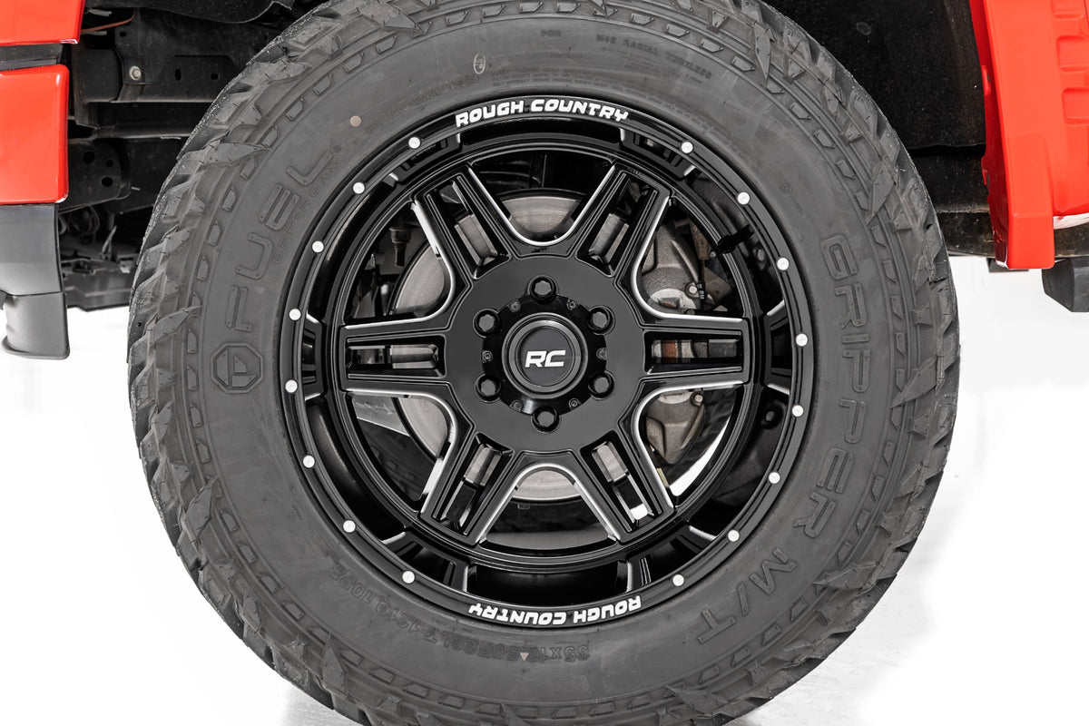 92 Series Wheel Machined One-Piece Gloss Black 18x9 6x5.5 +18mm Rough Country