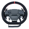 EVP.MOde Multifunction Steering Wheel with Carbon Fiber Paddles and Quick-Release Hub Adapter Kit for Can-Am Maverick R Evolution Powersports