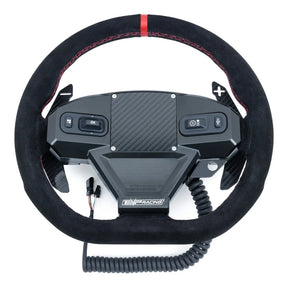 EVP.MOde Multifunction Steering Wheel with Carbon Fiber Paddles and Quick-Release Hub Adapter Kit for Can-Am Maverick R Evolution Powersports