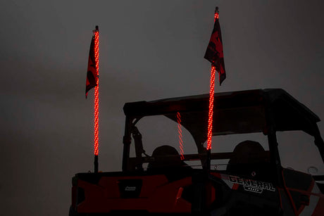 Multi-Color LED Whip 4 Foot Long Pair Rough Country
