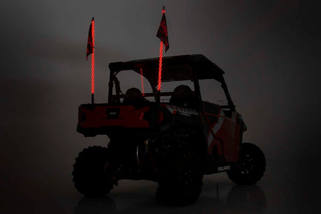 Multi-Color LED Whip 4 Foot Long Pair Rough Country