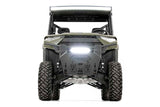 LED Light Kit Bumper Mount 12 Inch Black Single Row Polaris Ranger XP 1000 Rough Country