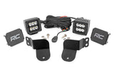 LED Light Kit Cage Mount 2 Inch Black Pair Spot Polaris General XP 4 1000 Rough Country