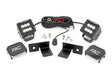 LED Light Kit Under Bed Mount 2 Inch Black Pair Spot Polaris General XP 4 1000 Rough Country