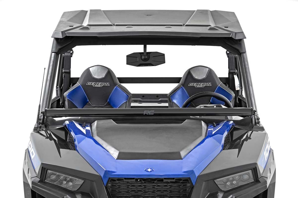 LED Light Kit Lower Windshield 50 Inch Black Single Row Polaris General XP 4 1000 Rough Country