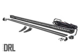 LED Light Kit Lower Windshield 50 Inch Black Single Row White DRL Polaris General XP 4 1000 Rough Country