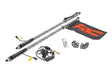 Whip Mount Cage 4 Foot Multl-Color LED Whip Pair Polaris RZR XP 1000 Rough Country