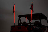 Whip Mount Bed 4 Foot Multl-Color LED Whip Pair Polaris General/Ranger 1000/Ranger XP 900/1000 Rough Country