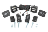 LED Light Kit A Pillar Mount 2 Inch Black Pair Spot Polaris RZR PRO XP Rough Country