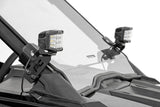 LED Light Kit A Pillar Mount 2 Inch Chrome Pair Wide Angle Polaris RZR PRO XP Rough Country