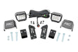 LED Light Kit A Pillar Mount 2 Inch Chrome Pair Wide Angle Polaris RZR PRO XP Rough Country
