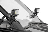 LED Light Kit A Pillar Mount 2 Inch Black Pair White DRL Polaris RZR PRO XP Rough Country