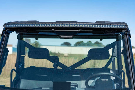 LED Light Rear Mount 50 Inch Dual Row Black Pair Polaris Ranger 1000/Ranger XP 900/1000 Rough Country