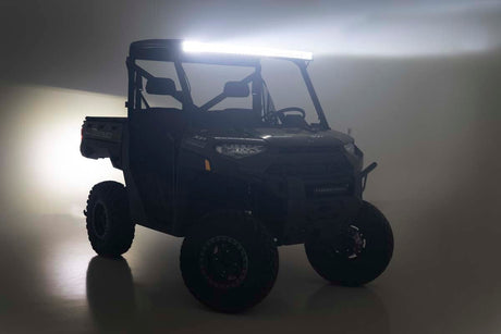 LED Light Rear Mount 50 Inch Single Row Black Pair Polaris Ranger 1000/Ranger XP 900/1000 Rough Country