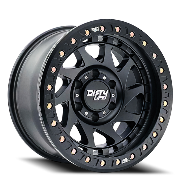 Dirty Life Race Wheels Enigma Race 9313 Matte Black 17X9 5-127 -12Mm 78.1Mm