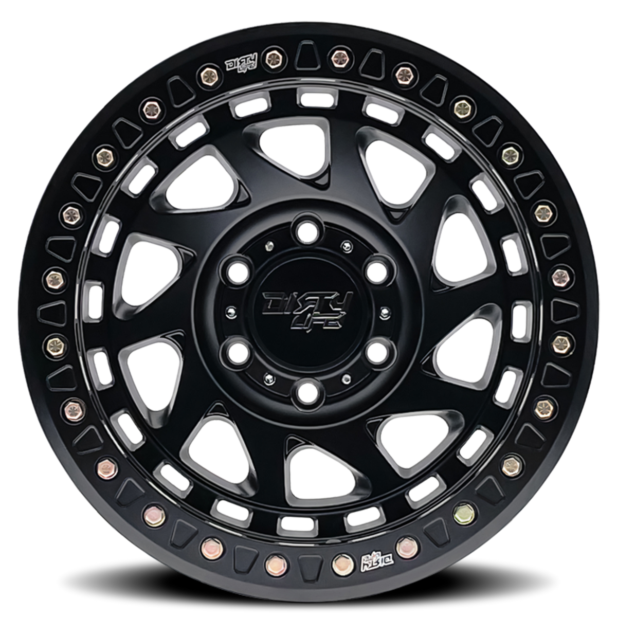 Dirty Life Race Wheels Enigma Race 9313 Matte Black 17X9 5-127 -12Mm 78.1Mm