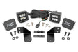 LED Light RR Cage Mount 2 Inch Black Spot Pair Polaris Ranger 1000/Ranger XP 900/1000 Rough Country