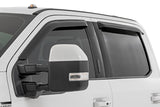 Side Window Deflectors Tape On Rain Guard Ford F-150/Lightning/F-250/F-350/Raptor (15-26) Rough Country