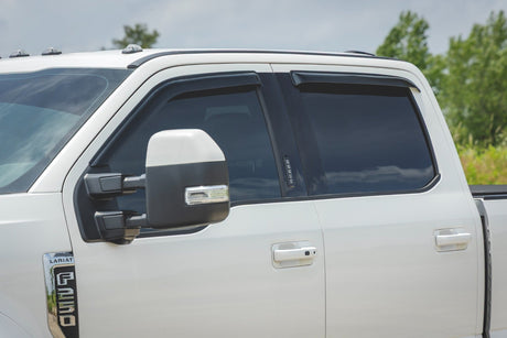 Side Window Deflectors Tape On Rain Guard Ford F-150/Lightning/F-250/F-350/Raptor (15-26) Rough Country