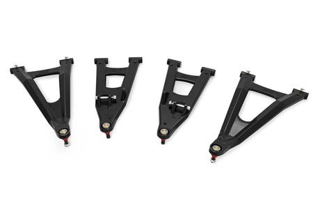 Black Forged Alum High Clearance 2 Inch Fwd Offset Control Arms w/Ball Joints Polaris Ranger 1000XP Rough Country