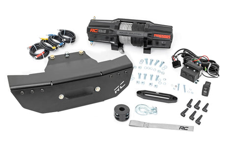 Winch Mount w/ 6500lb Winch Polaris RZR Turbo S4 Rough Country