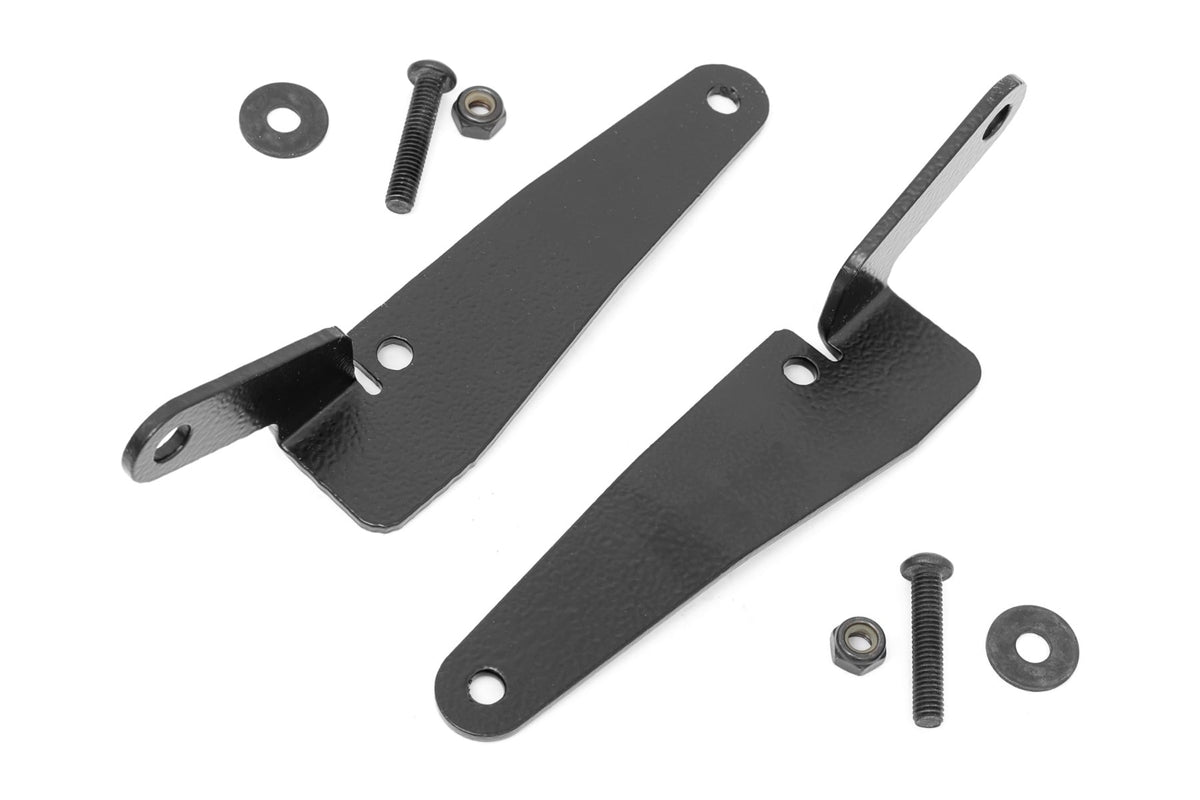 30 Inch Single Row Light Mount Front Black Series White DRL Polaris RZR Turbo R Rough Country