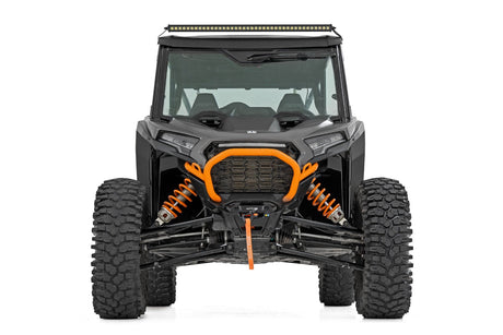 LED Light Kit Front Mount 40 Inch Black-Series Single Row Polaris RZR XP 4 1000 (2024) Rough Country