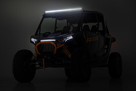 LED Light Kit Front Mount 40 Inch Spectrum Single Row Polaris RZR XP 4 1000 (2024) Rough Country