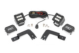 LED Light Under Bed Mount 2 Inch Black Pair Flood Polaris XPEDITION ADV 5 Rough Country