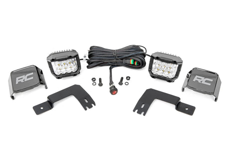 LED Light Under Bed Mount 3 Inch Chrome Pair Wide Angle Polaris XPEDITION ADV 5 Rough Country