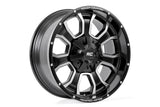 93 Series Wheel One-Piece Machined Black 20x10 6x5.5/6x135 -18mm Rough Country