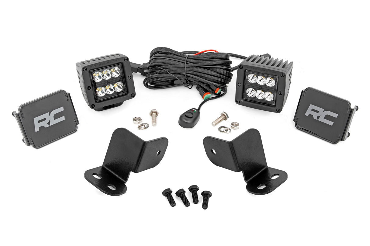 LED Light Kit Rear Mount 2 Inch Black Pair Segway 570 F Rough Country