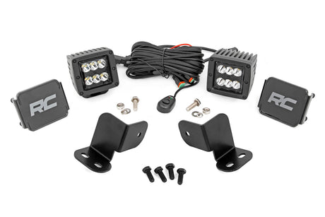LED Light Kit Rear Mount 2 Inch Black Pair Segway 570 F Rough Country