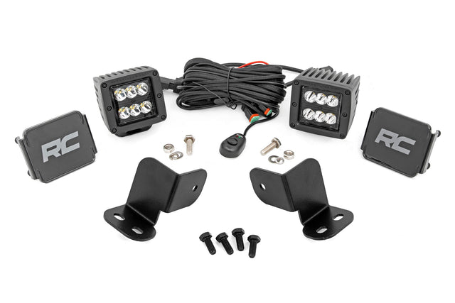 LED Light Kit Rear Mount 2 Inch Black Pair Segway 570 F Rough Country