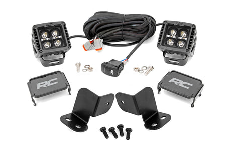 LED Light Kit Rear Mount 2 Inch Black Pair Amber DRL Segway 570 F Rough Country