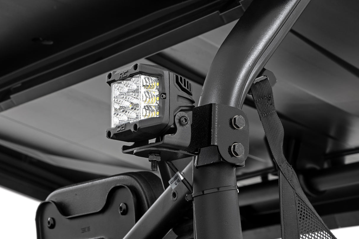 LED Light Kit Rear Mount 3 Inch Chrome Pair Wide Angle Segway 570 F Rough Country