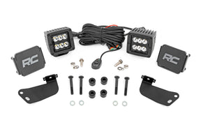 LED Light Kit Front Mount 2 Inch Black Pair Segway 570 F Rough Country