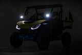 LED Light Kit Front Mount 3 Inch Chrome Pair Wide Angle Segway 570 F Rough Country