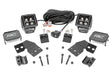 LED Light Kit Front Mount 2 Inch Black Pair White DRL Polaris XPEDITION XP 5 Rough Country