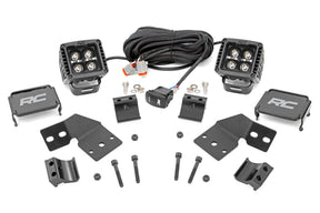 LED Light Kit Front Mount 2 Inch Black Pair Amber DRL Polaris XPEDITION XP 5 Rough Country