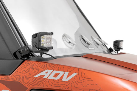 LED Light Kit Front Mount 2 Inch Black Pair Amber DRL Polaris XPEDITION XP 5 Rough Country