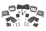 LED Light Kit Front Mount 3 Inch Chrome Pair Wide Angle Polaris XPEDITION ADV 5 Rough Country