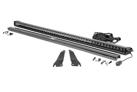 LED Light Kit Cage Mount 50 Inch Black Single Row Kawasaki Teryx 1000/Teryx 800 Rough Country