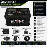 Epoch Batteries 72V 105Ah LiFePO4 Golf Cart Battery Complete Kit