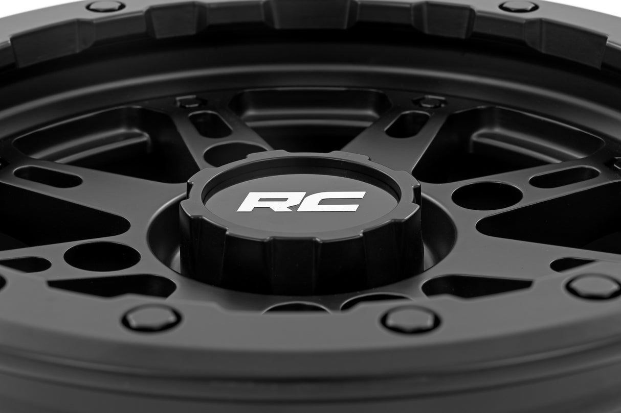94 Series Wheel UTV Matte Black 14x7 4x137 +10mm Rough Country