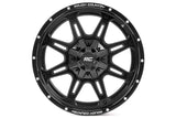 94 Series Wheel One-Piece Matte Black 20x10 8x6.5 -18mm Rough Country