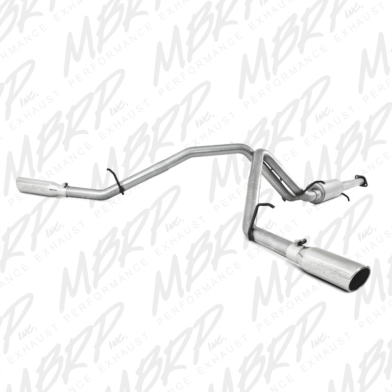 MBRP 2007-2008 Chev/GMC 1500 (Next Gen.) CC EC (excl. 8 bed) 4.8/5.3L/6.0L Cat Back Dual Split