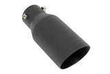Exhaust Tip Black RC Logo 2.5-3.125 Inch Pipe Rough Country